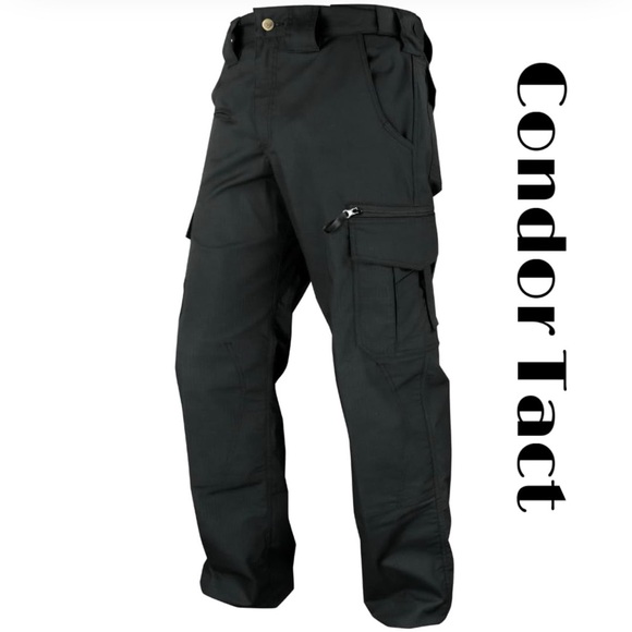 Men's Condor Black Tactical Pants - Picture 1 of 6